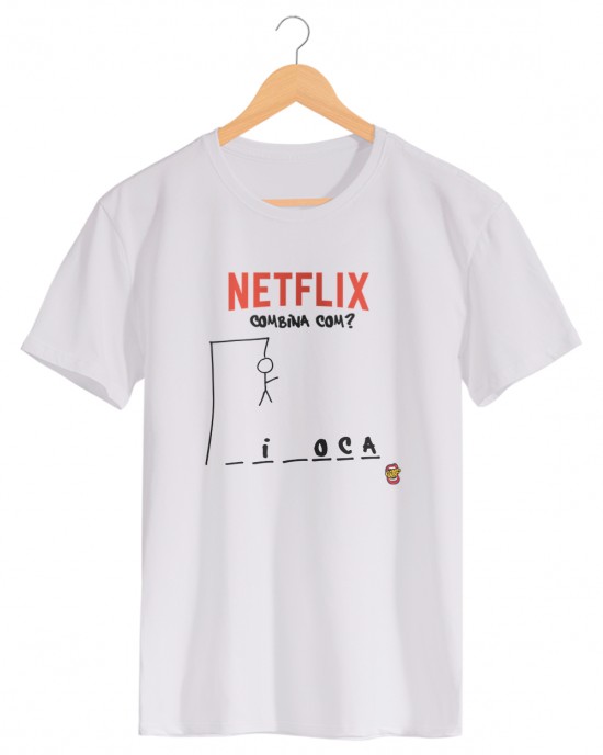 Camiseta Netflix e Pipoca